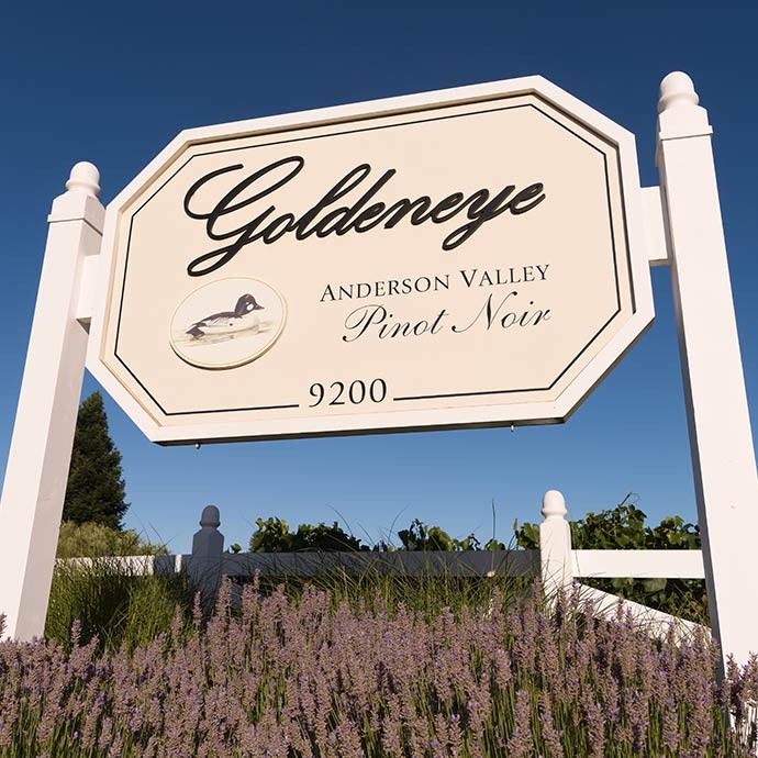 Goldeneye Winery Sign