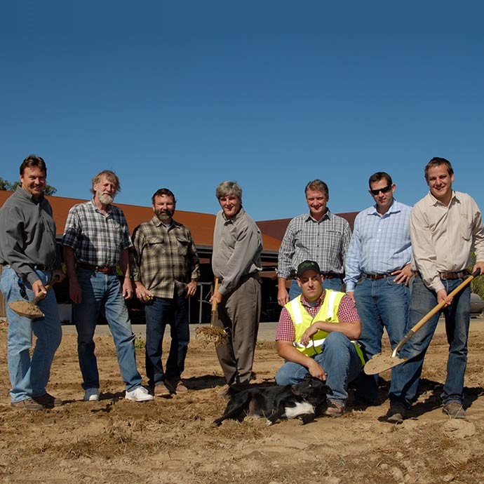 Goldeneye employees at Gowan Creek Vineyard