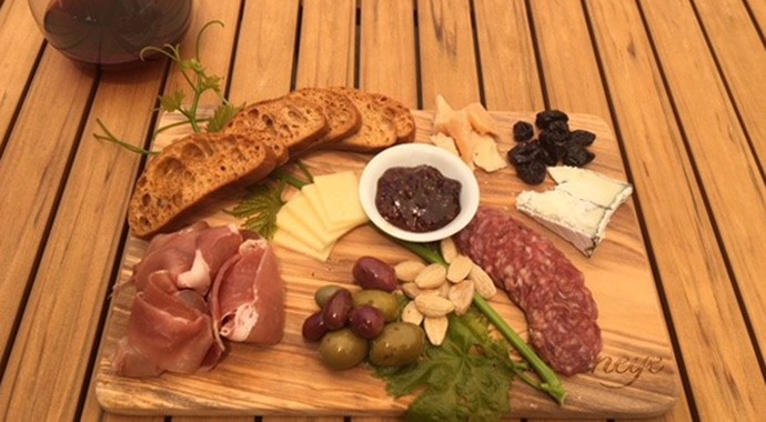 Goldeneye charcuterie and cheese board